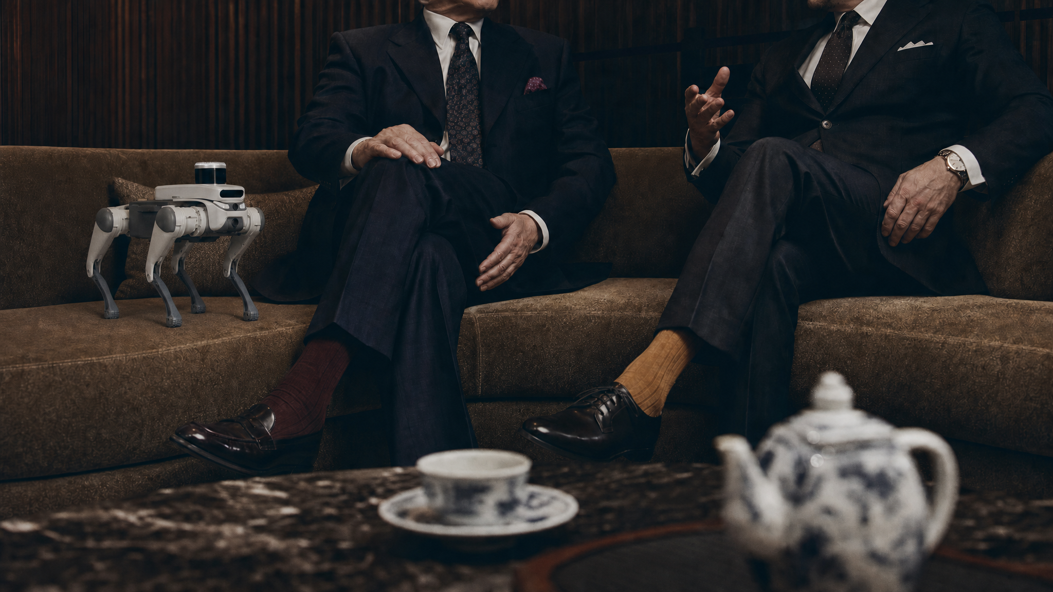 Executives in a private meeting in China