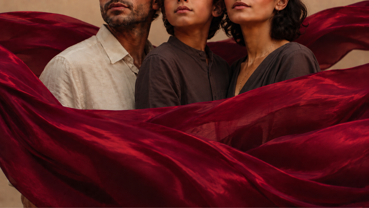 A family together on a Khora China access program